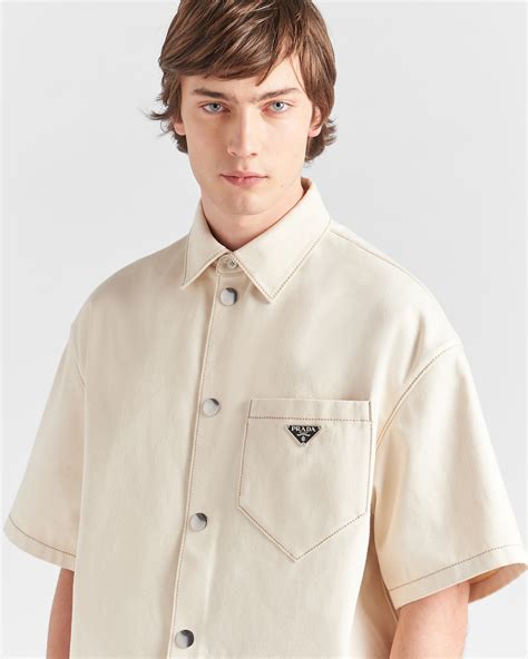 prada bull denim shirt